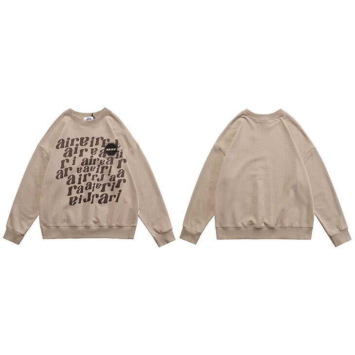 "Up In The Air" Graphic Unisex Streetwear Vintage Women Men Y2K Sweatshirt