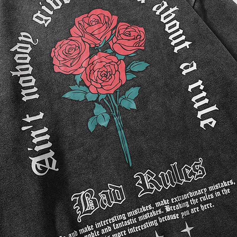 "Nobody" Graphic Unisex Streetwear Vintage Women Men Y2K Sweatshirt
