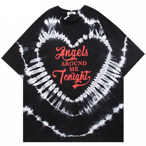 "Angels All Night" Men Women Unisex Graphic Streetwear T-Shirt