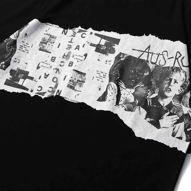 "Straight Face" Graphic Unisex Streetwear Vintage Women Men Y2K T-Shirt