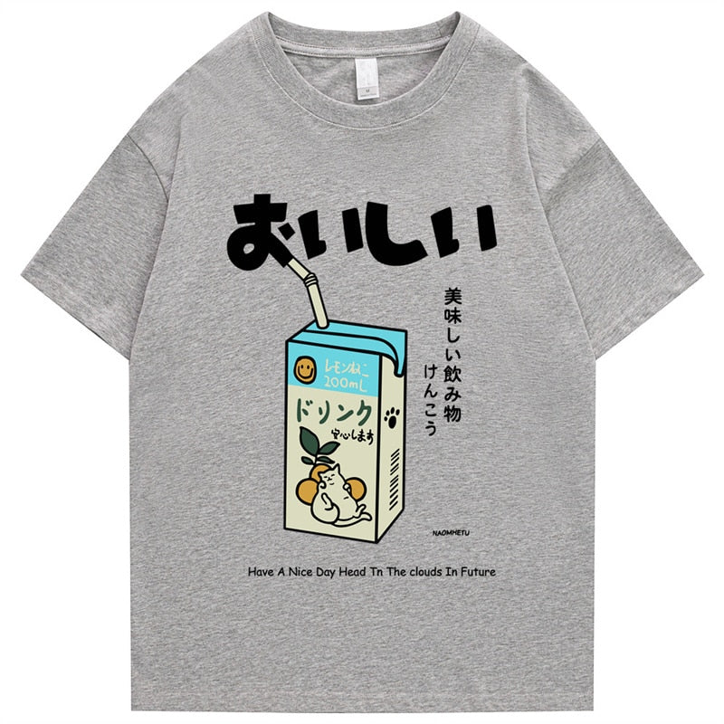 "Stand Straight" Graphic Unisex Streetwear Vintage Women Men Y2K T-Shirt