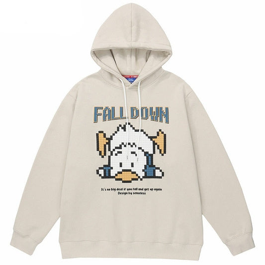 "Fall Back" Unisex Men Women Streetwear Graphic Hoodie