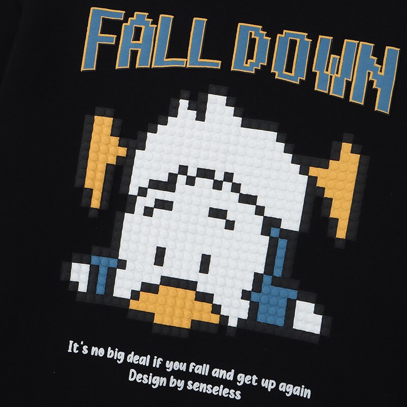 "Fall Back" Unisex Men Women Streetwear Graphic Hoodie