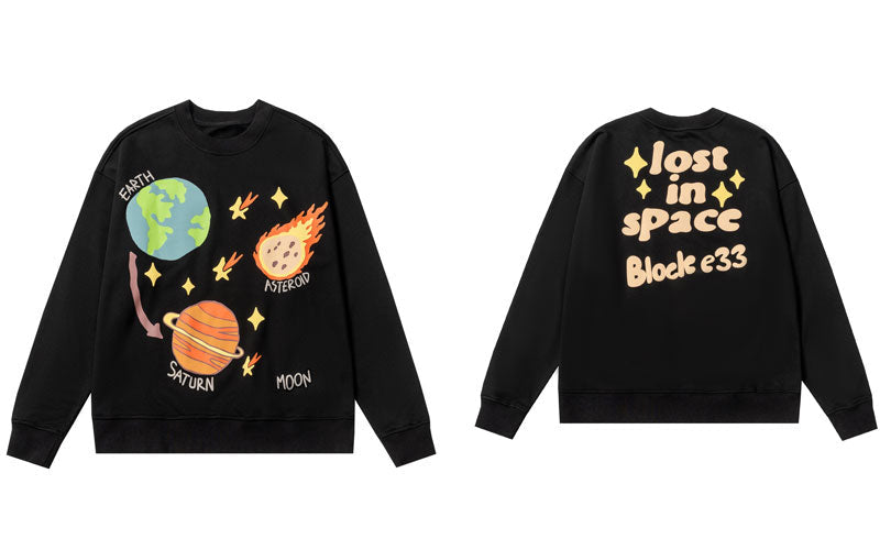 "Back 2 Earth" Unisex Men Women Streetwear Graphic Hoodie