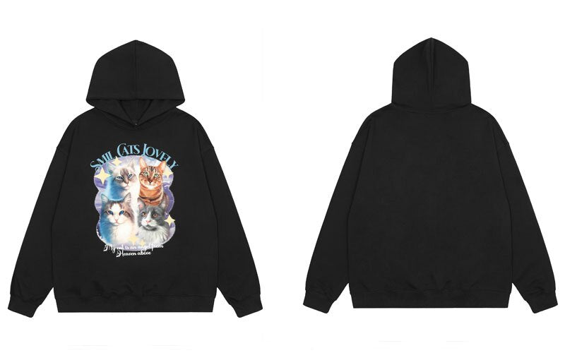 "No Loyalty" Graphic Unisex Streetwear Vintage Women Men Y2K Hoodie