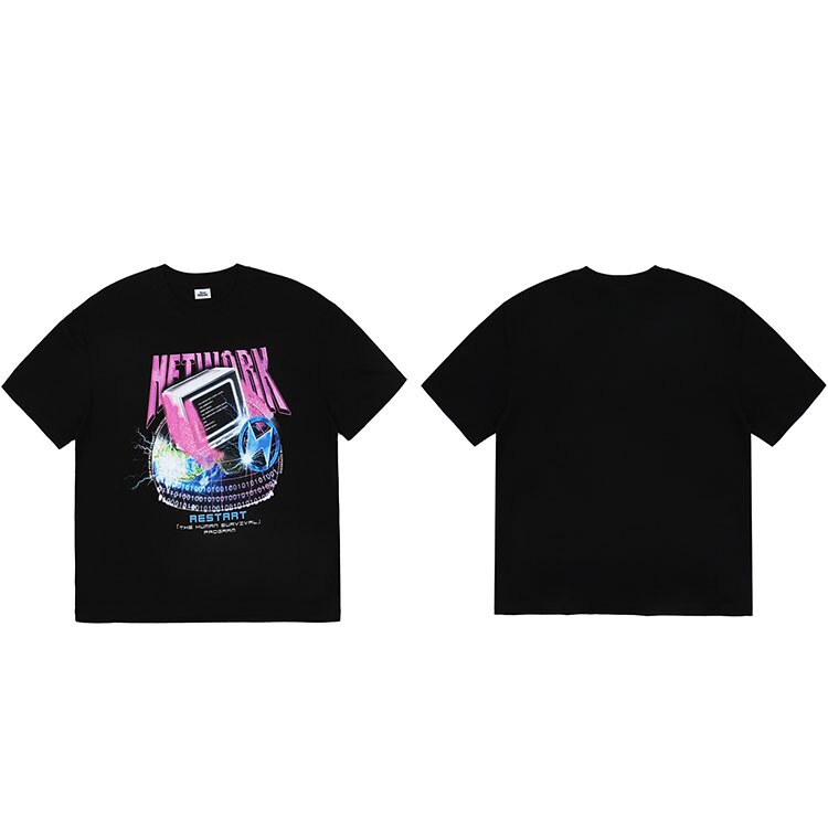 "Network" Graphic Unisex Streetwear Vintage Women Men Y2K T-Shirt