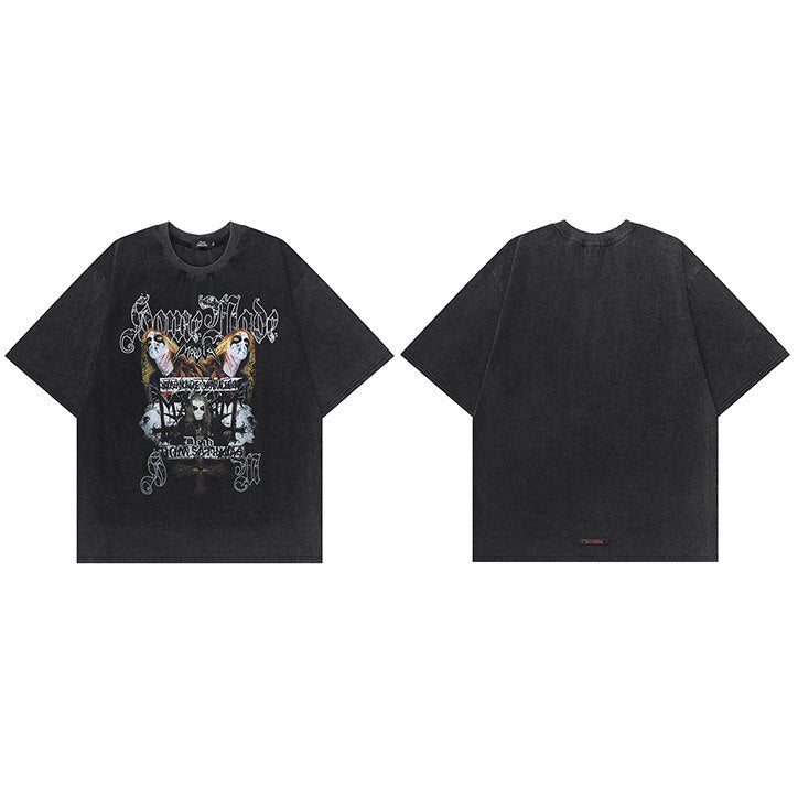 "Punk Rock" Graphic Unisex Streetwear Vintage Women Men Y2K T-Shirt