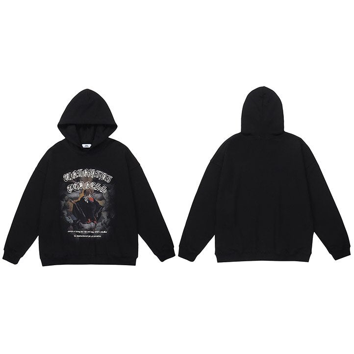 "Alone In The Corner" Unisex Men Women Streetwear Graphic Hoodie