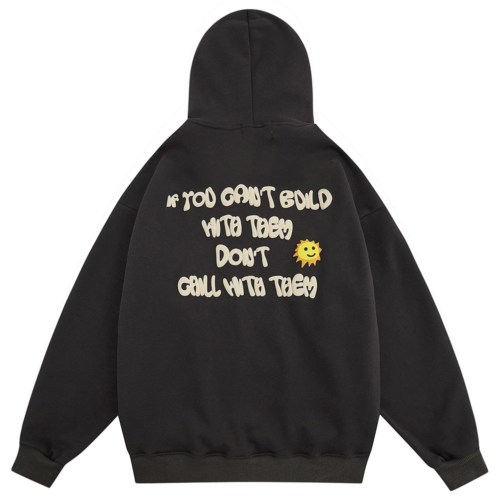 "Thank You" Graphic Unisex Streetwear Vintage Women Men Y2K Hoodie