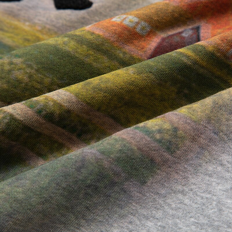 "Sunrise Rainbow" Graphic Unisex Streetwear Vintage Women Men Y2K Hoodie