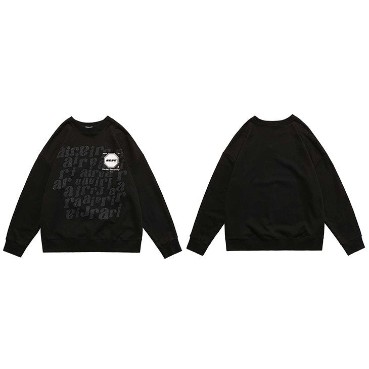 "Up In The Air" Graphic Unisex Streetwear Vintage Women Men Y2K Sweatshirt