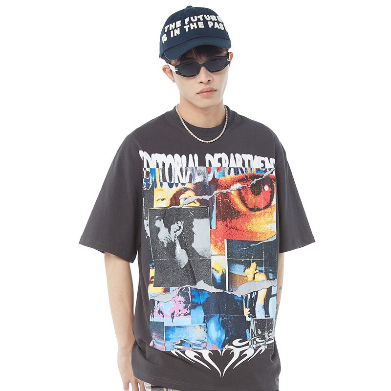 "Punk Rock" Graphic Unisex Streetwear Vintage Women Men Y2K T-Shirt