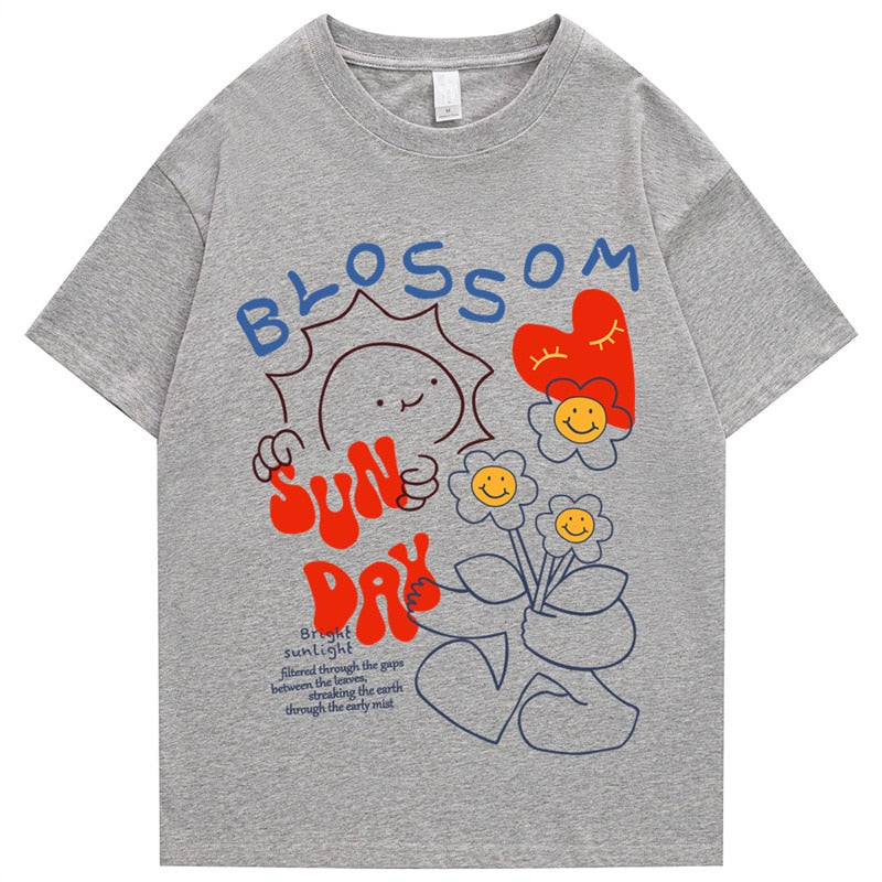 "Blossom" Men Women Streetwear Unisex Graphic T-Shirt