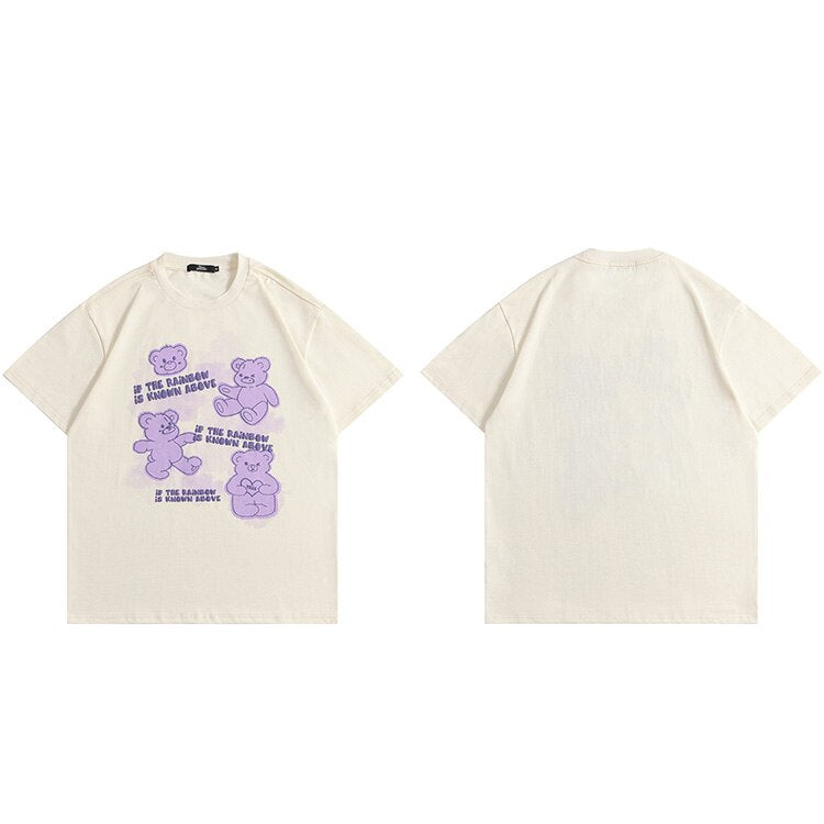 "Rainbow" Graphic Unisex Streetwear Vintage Women Men Y2K T-Shirt