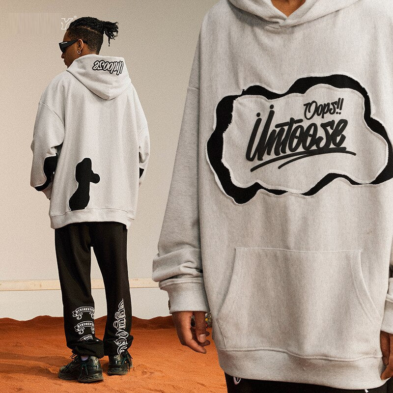 "Unloosen" Graphic Unisex Streetwear Vintage Women Men Y2K Hoodie