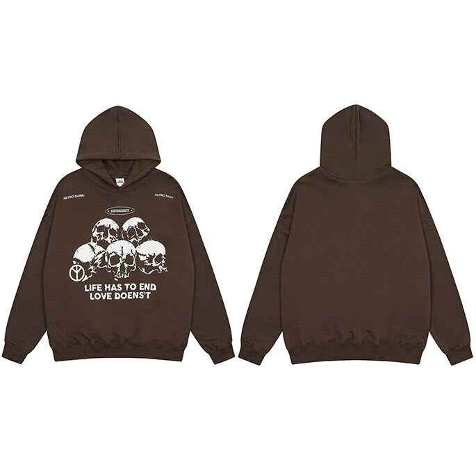 "End Of The Road" Unisex Men Women Streetwear Graphic Hoodie
