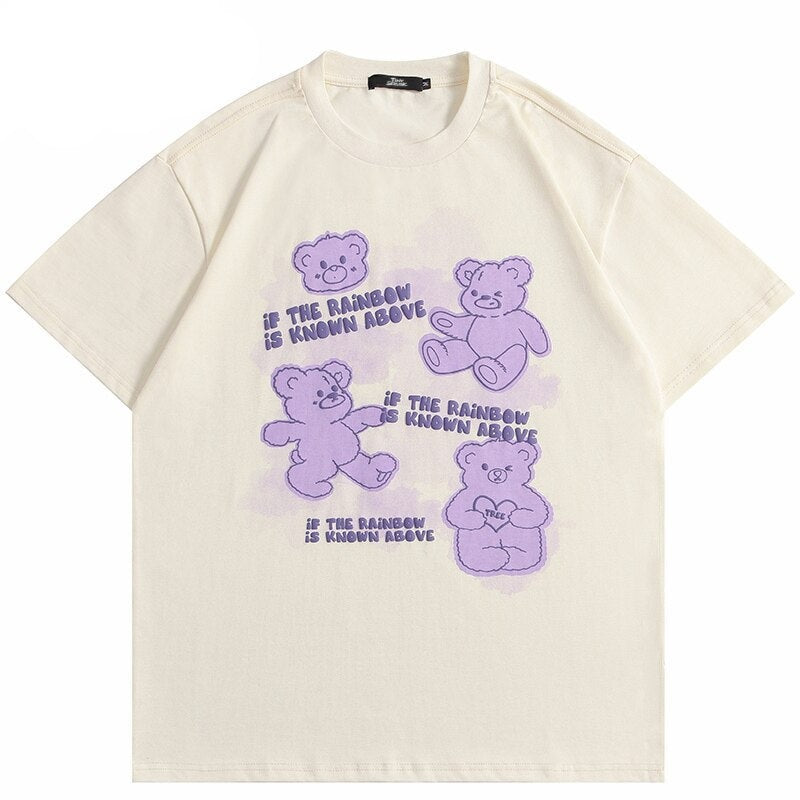 "Rainbow" Graphic Unisex Streetwear Vintage Women Men Y2K T-Shirt