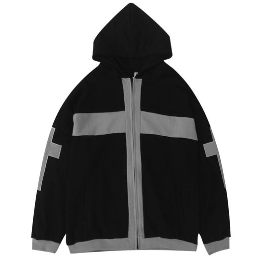 "Dark Cross" Unisex Men Women Streetwear Graphic Hoodie