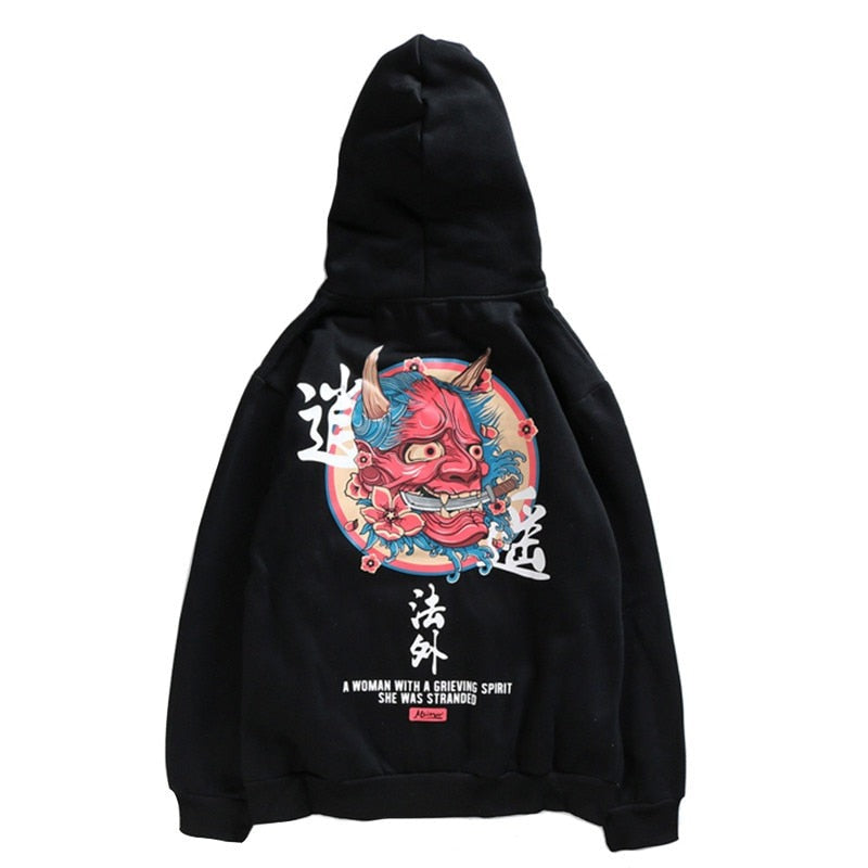 "The Devil You Know" Graphic Unisex Streetwear Vintage Women Men Y2K Hoodie
