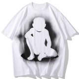 "Ghost Boy" Graphic Unisex Streetwear Women Men Y2K T-Shirt