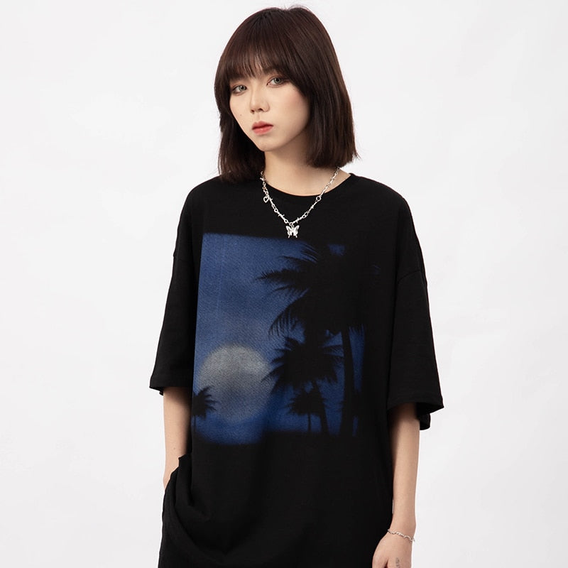 "Morning Swim" Graphic Unisex Streetwear Vintage Women Men Y2K T-Shirt