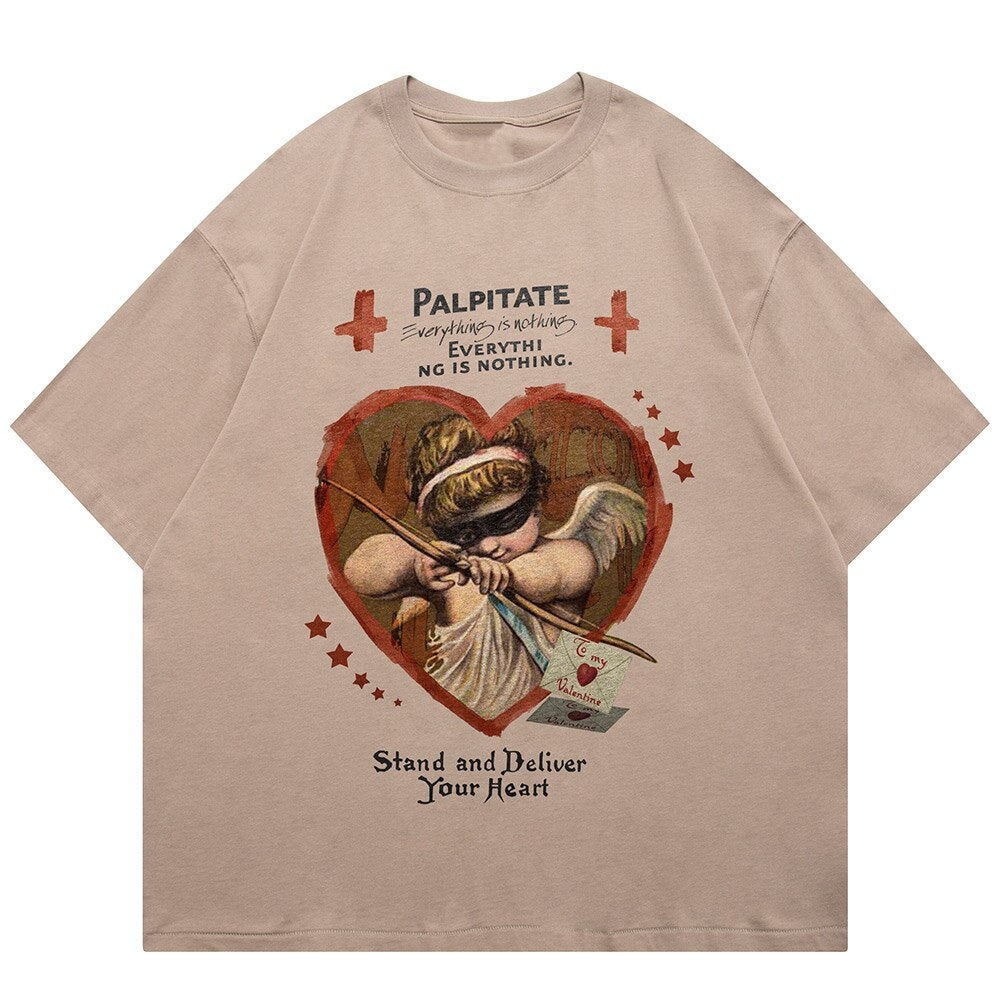 "Participate" Graphic Unisex Streetwear Vintage Women Men Y2K T-Shirt