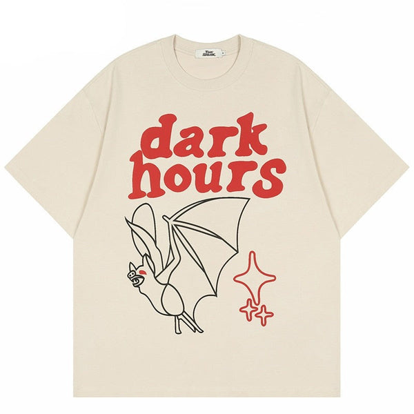 "Dark Hours" Unisex Men Women Streetwear Graphic T-Shirt