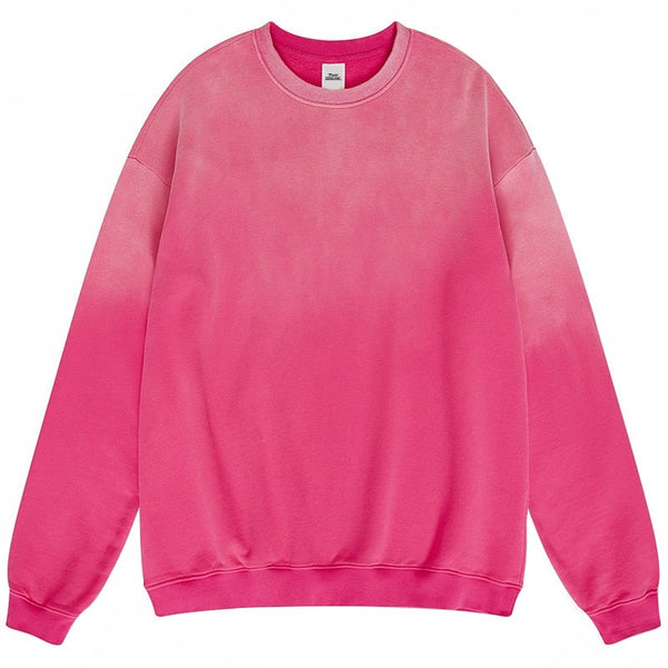 "Pink Rose" Graphic Unisex Streetwear Vintage Women Men Y2K Sweater