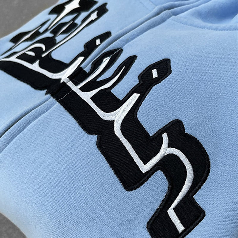 Oversized vintage hoodie with gothic and Y2K graphic design, relaxed streetwear silhouette, and retro urban aesthetic built for daily wear and layered outfits.