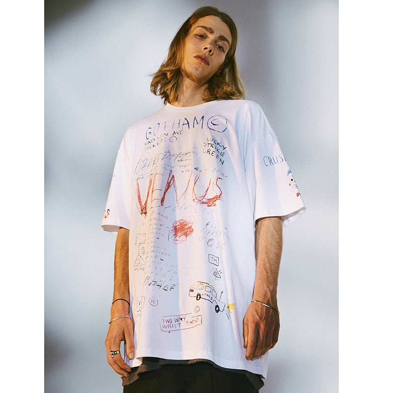 "Growing Pains" Graphic Unisex Streetwear Women Men Y2K T-Shirt