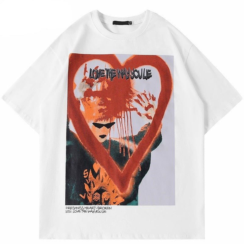 "Bloody Valentine" Unisex Men Women Streetwear Graphic T-Shirt