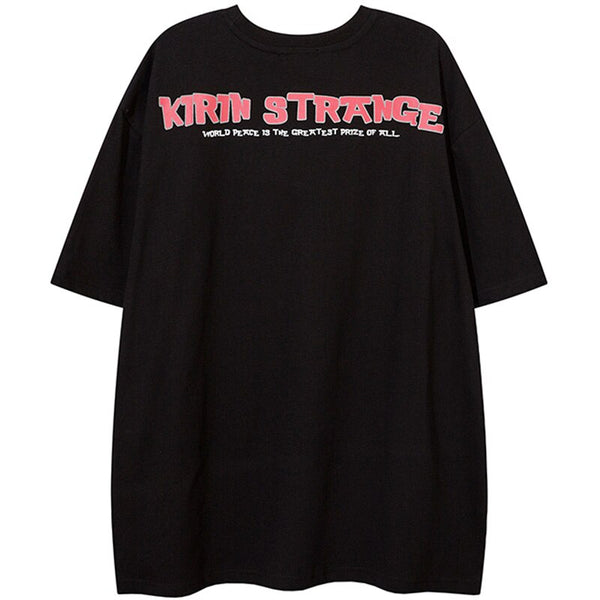 "Strangers Outside" Graphic Unisex Streetwear Vintage Women Men Y2K T-Shirt