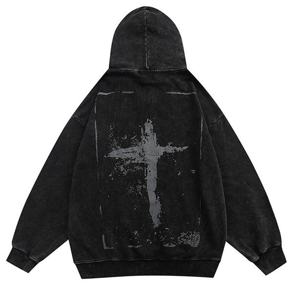 "Doubled Cross" Unisex Men Women Streetwear Graphic Hoodie