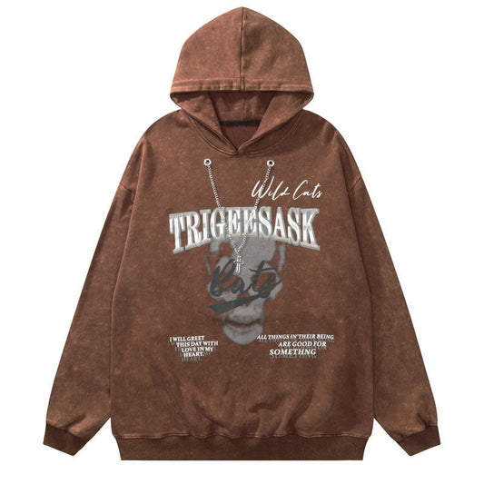 "Bigger Headache" Graphic Unisex Streetwear Vintage Women Men Y2K Hoodie