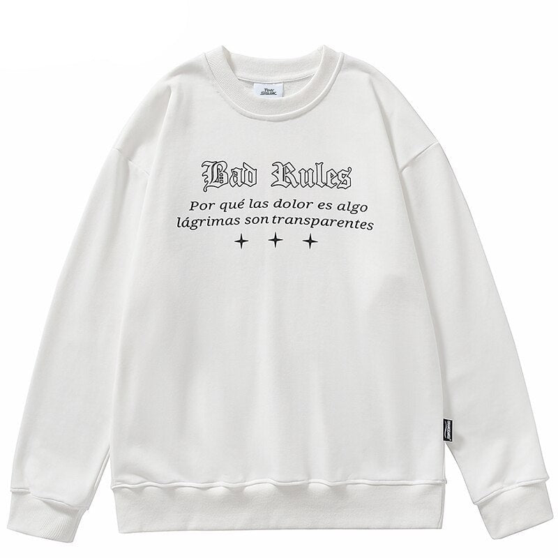 "Nobody" Graphic Unisex Streetwear Vintage Women Men Y2K Sweatshirt