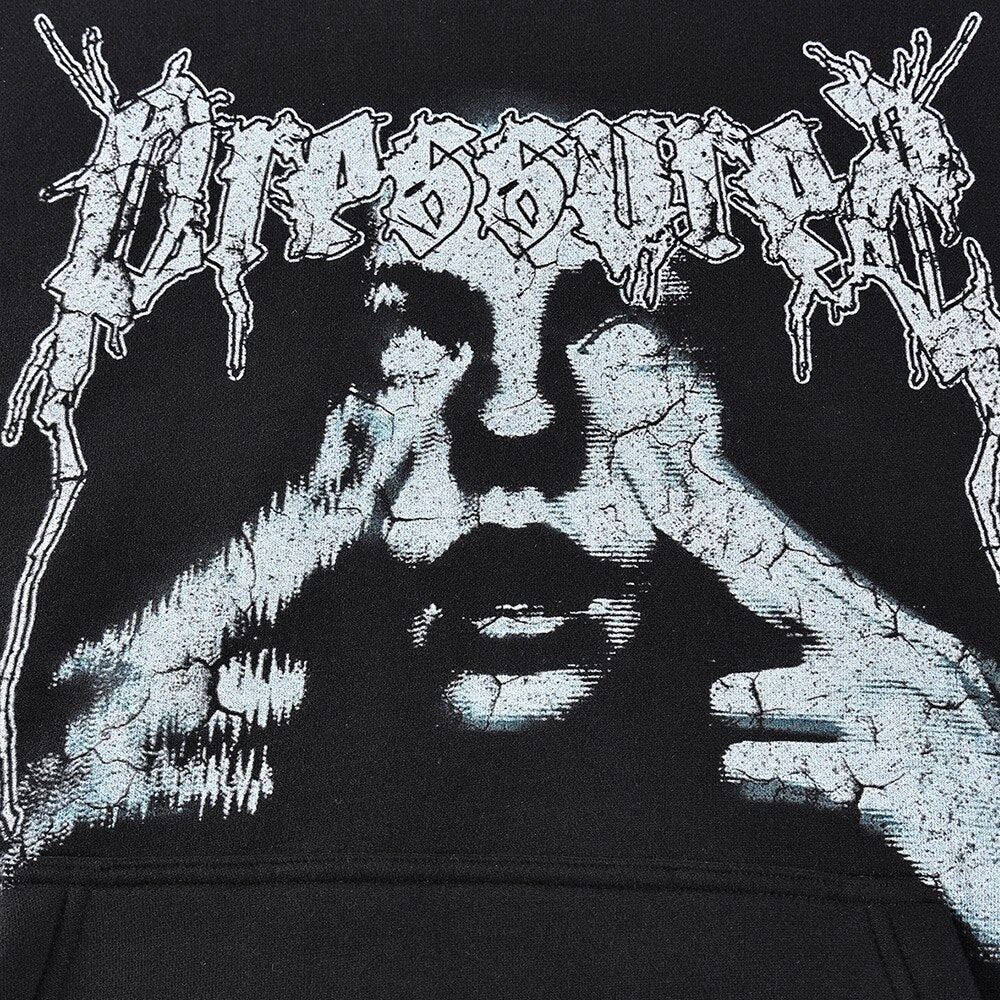 "Pressure" Graphic Unisex Streetwear Vintage Women Men Y2K Hoodie