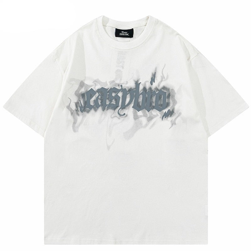 "Ghost Mode" Graphic Unisex Streetwear Women Men Y2K T-Shirt