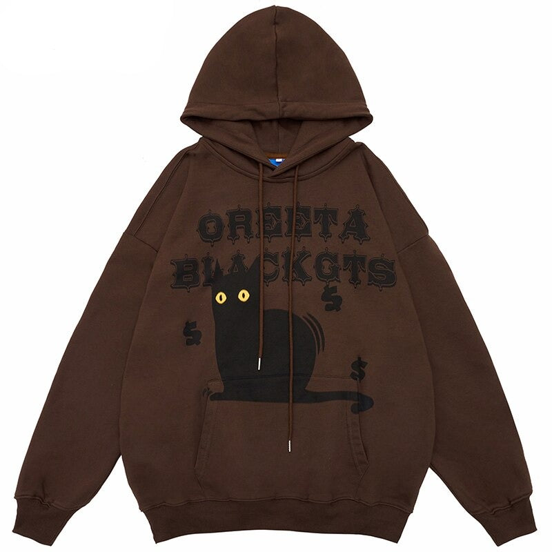 "Red Eyes" Graphic Unisex Streetwear Vintage Women Men Y2K Hoodie