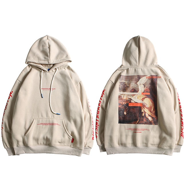 "Run Away" Unisex Men Women Streetwear Graphic Hoodie