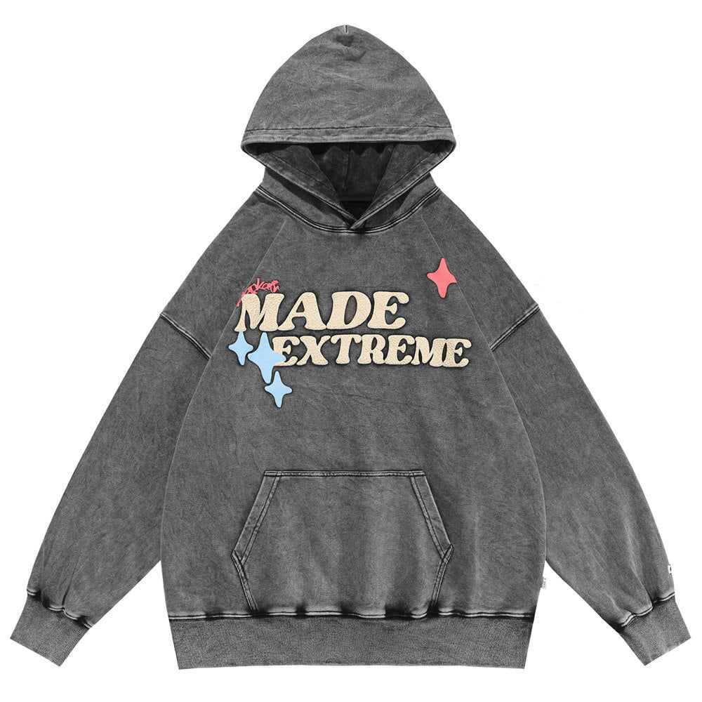 "Blue Mohawk" Unisex Men Women Streetwear Graphic Hoodie