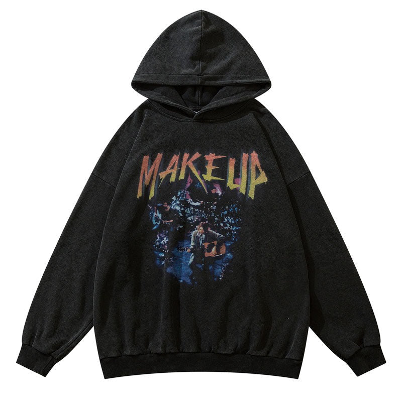 "Look Up" Graphic Unisex Streetwear Vintage Women Men Y2K Hoodie
