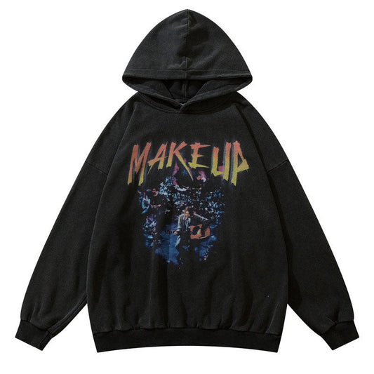 "Look Up" Graphic Unisex Streetwear Vintage Women Men Y2K Hoodie