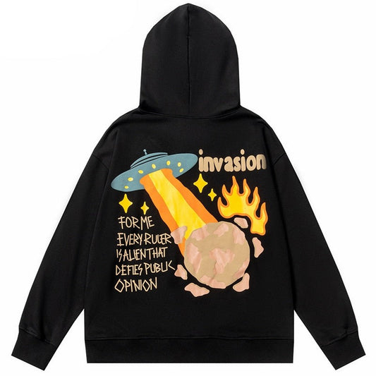 "Secret Invasion" Graphic Unisex Streetwear Vintage Women Men Y2K Hoodie