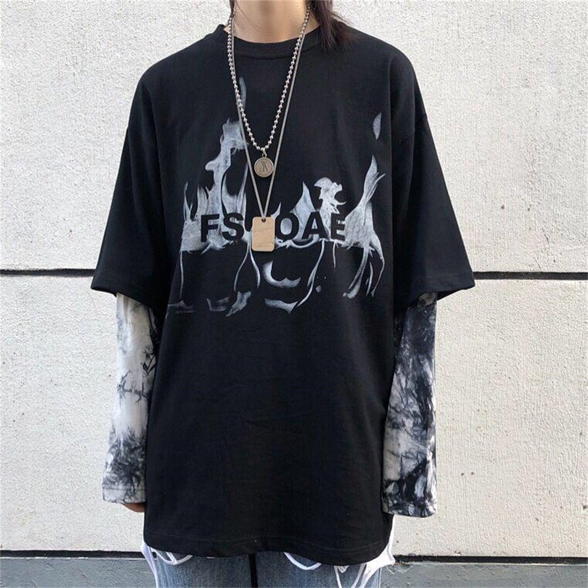 "Free Smoke" Graphic Unisex Streetwear Women Men Y2K T-Shirt
