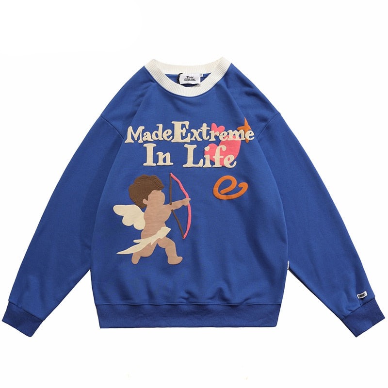 "Made In House" Graphic Unisex Streetwear Vintage Women Men Y2K Sweater
