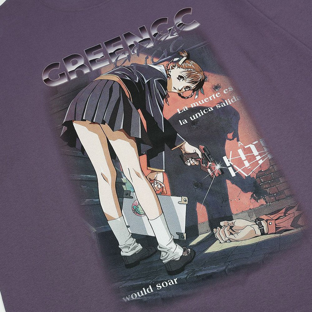 "Watching You" Graphic Unisex Streetwear Vintage Women Men Y2K T-Shirt