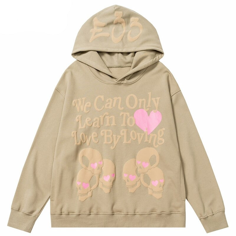 "Only Way To Live" Graphic Unisex Streetwear Vintage Women Men Y2K Hoodie