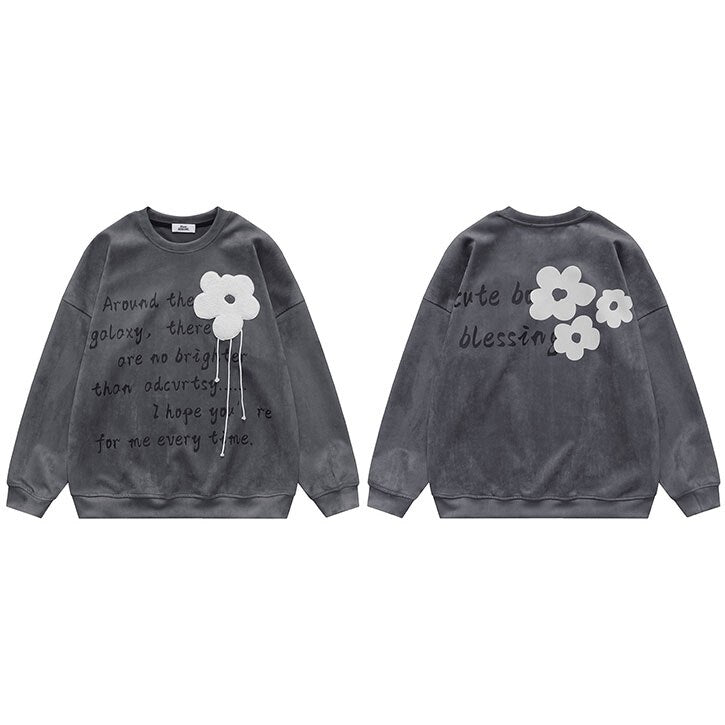 "Around The Galaxy" Unisex Men Women Streetwear Graphic Sweater