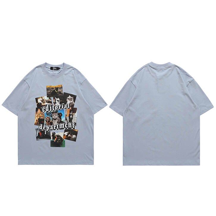 "Editorial" Unisex Men Women Streetwear Graphic T-Shirt