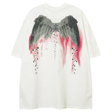 "White Wings" Graphic Unisex Streetwear Vintage Women Men Y2K T-Shirt